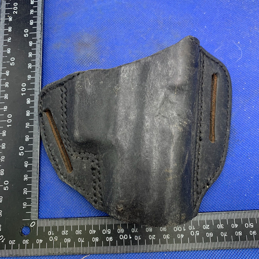 Vintage Black Leather Pistol Holster - Price Western Leather - P225