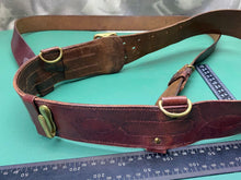 Load image into Gallery viewer, Original British Army WW1 / WW2 Officer&#39;s Sam Browne Belt with Cross Strap - 36&quot;
