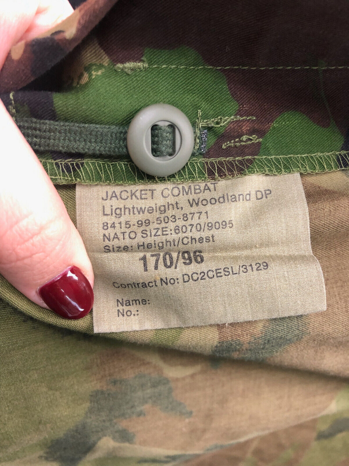 Genuine British Army DPM Camouflage Jacket - Size 170/96 - The Militaria Shop