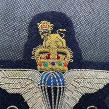 Load image into Gallery viewer, British Army Bullion Embroidered Blazer Badge - Airborne Parachute Regiment
