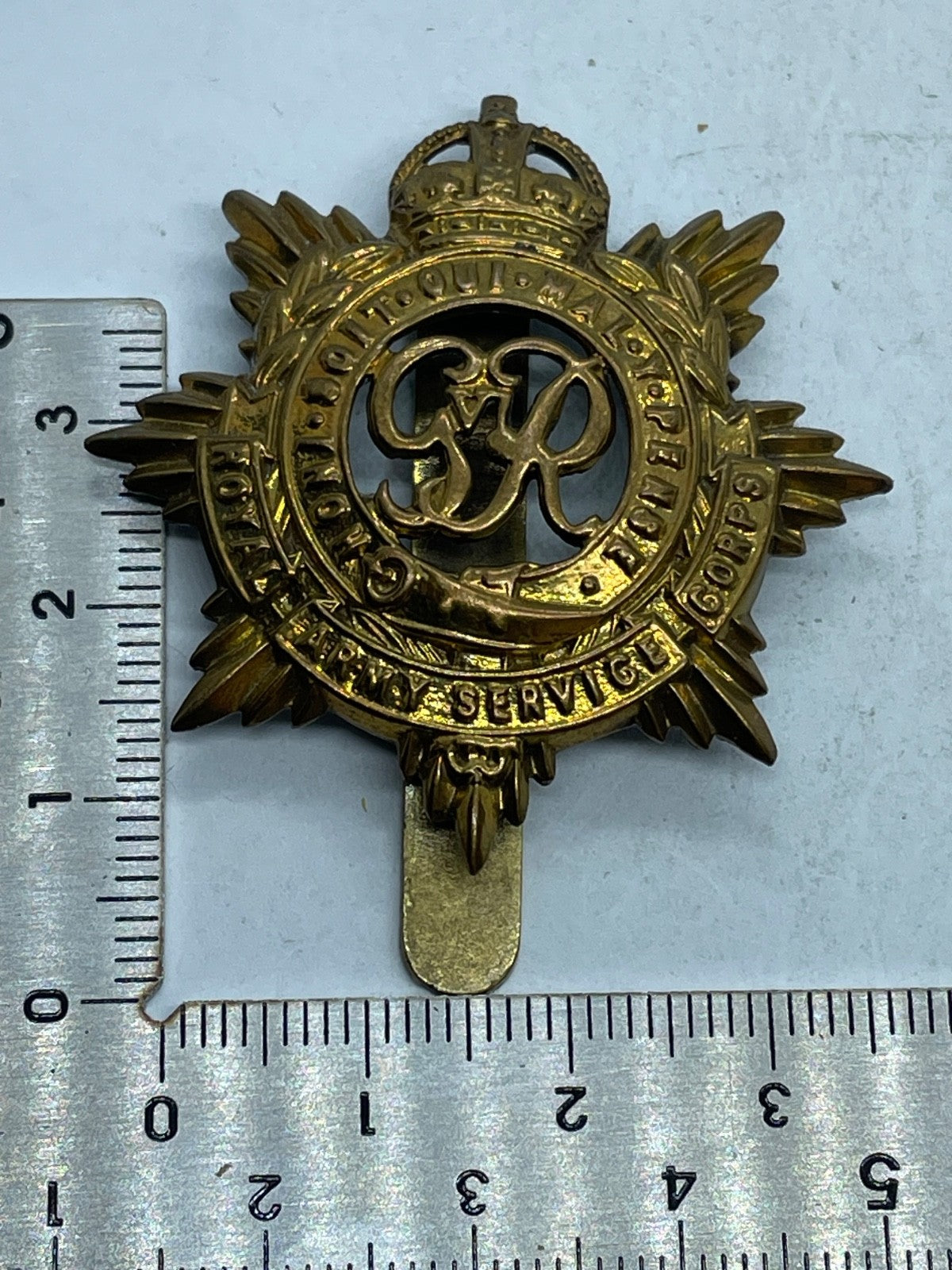 Original WW2 British Army Royal Army Service Corps Cap Badge - The Militaria Shop