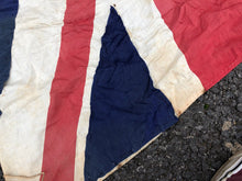 Load image into Gallery viewer, Original WW2 British Union Jack Flag  - Craft Paper Parts - 107cm x 78cm
