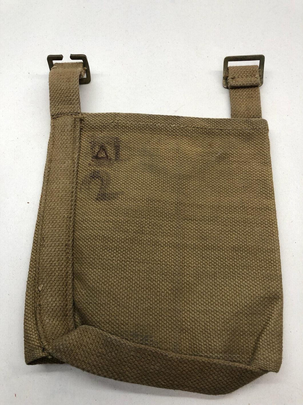 WW2 British Army 37 Pattern Webbing Water Bottle Carrier Harness - 1943 Dated