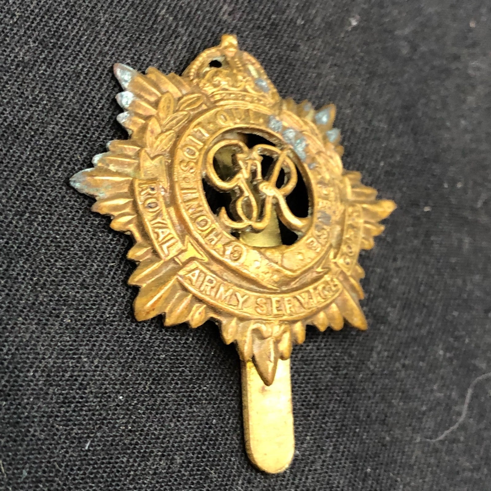 Original British Army Cap Badge - Royal Army Service Corps - The Militaria Shop