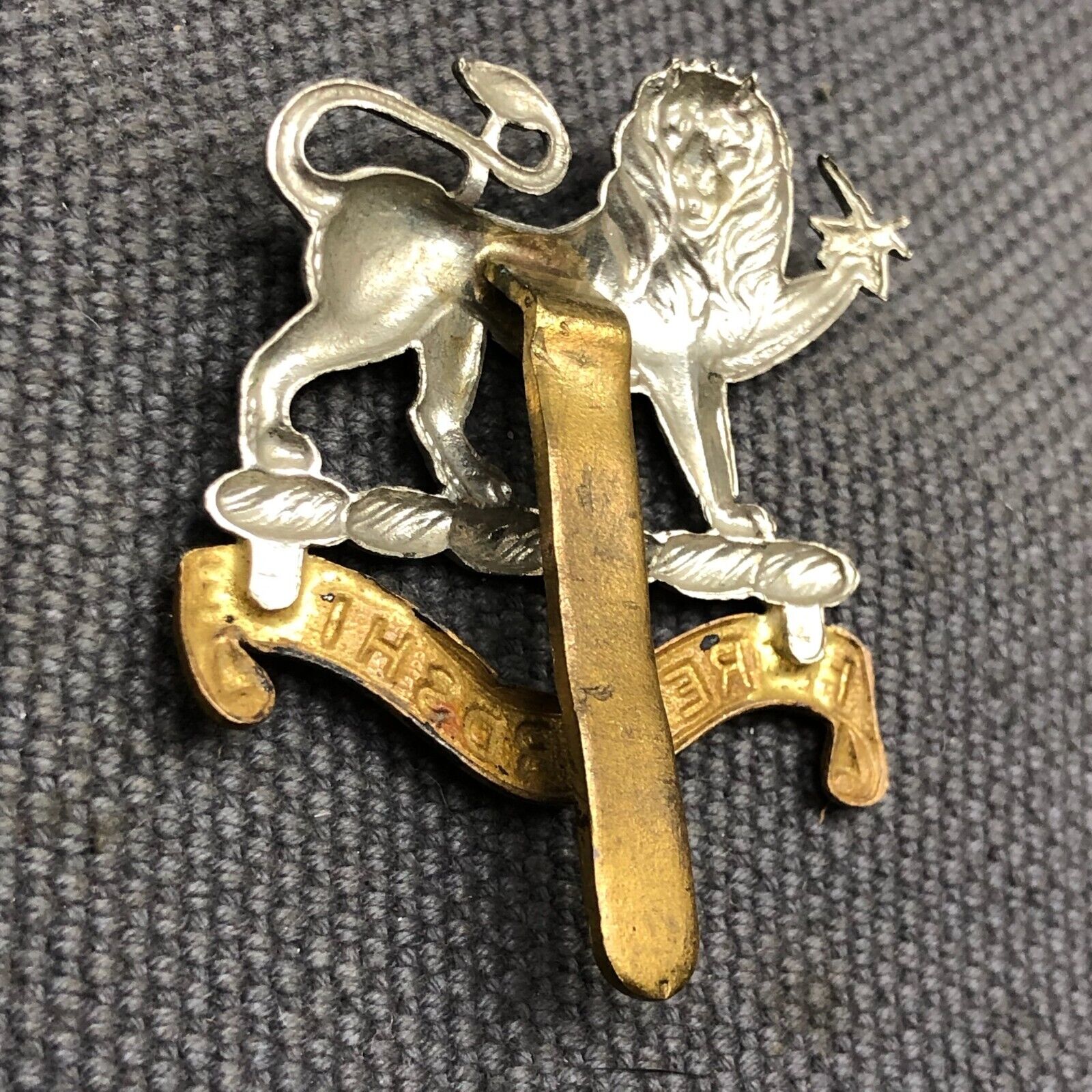 Original WW2 British Army Cap Badge - Herefordshire Light Infantry - The Militaria Shop