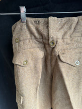 Load image into Gallery viewer, Original British Army Battledress Trousers - Small Size - 30&quot; Waist
