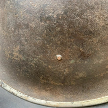 Load image into Gallery viewer, Original WW2 British/Canadian Army Mk3 &quot;Turtle&quot; Combat Helmet - The Militaria Shop

