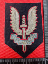Load image into Gallery viewer, British Army Bullion Embroidered Blazer Badge - SAS - Special Air Service
