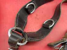 Load image into Gallery viewer, Original Post WW2 German Army Y-Straps in Leather with Metal Fittings
