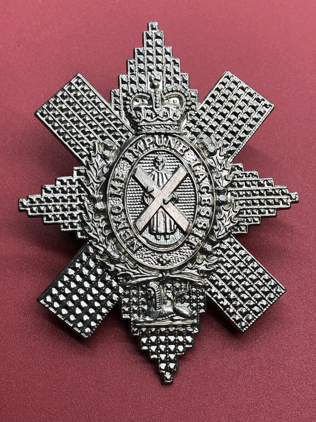 Genuine British Army The Black Watch Regiment Cap Badge