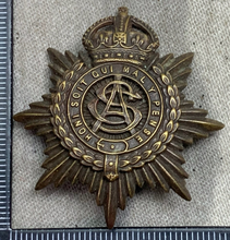 Load image into Gallery viewer, Original WW1 British Army Serice Corps ASC Cap Badge - Officers Bronze
