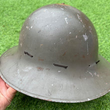 Charger l&#39;image dans la galerie, Original WW2 British Home Front Civillian Zuckerman Helmet &amp; Liner - 1941 Dated
