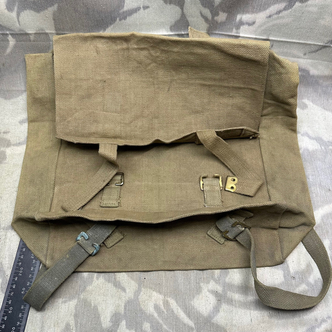 Original WW2 British Army 37 Pattern Webbing Large Pack & Straps