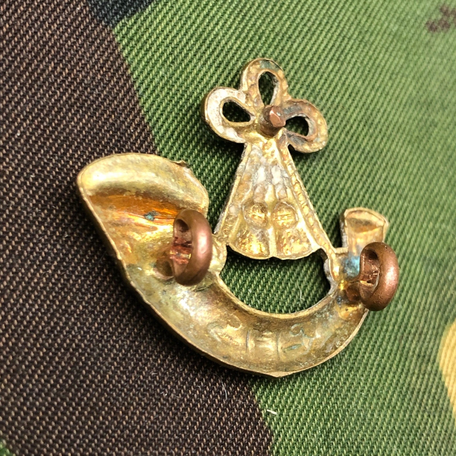 Original WW2 British Army Collar Badge - Oxfordshire & Buckinghamshire Light Inf - The Militaria Shop