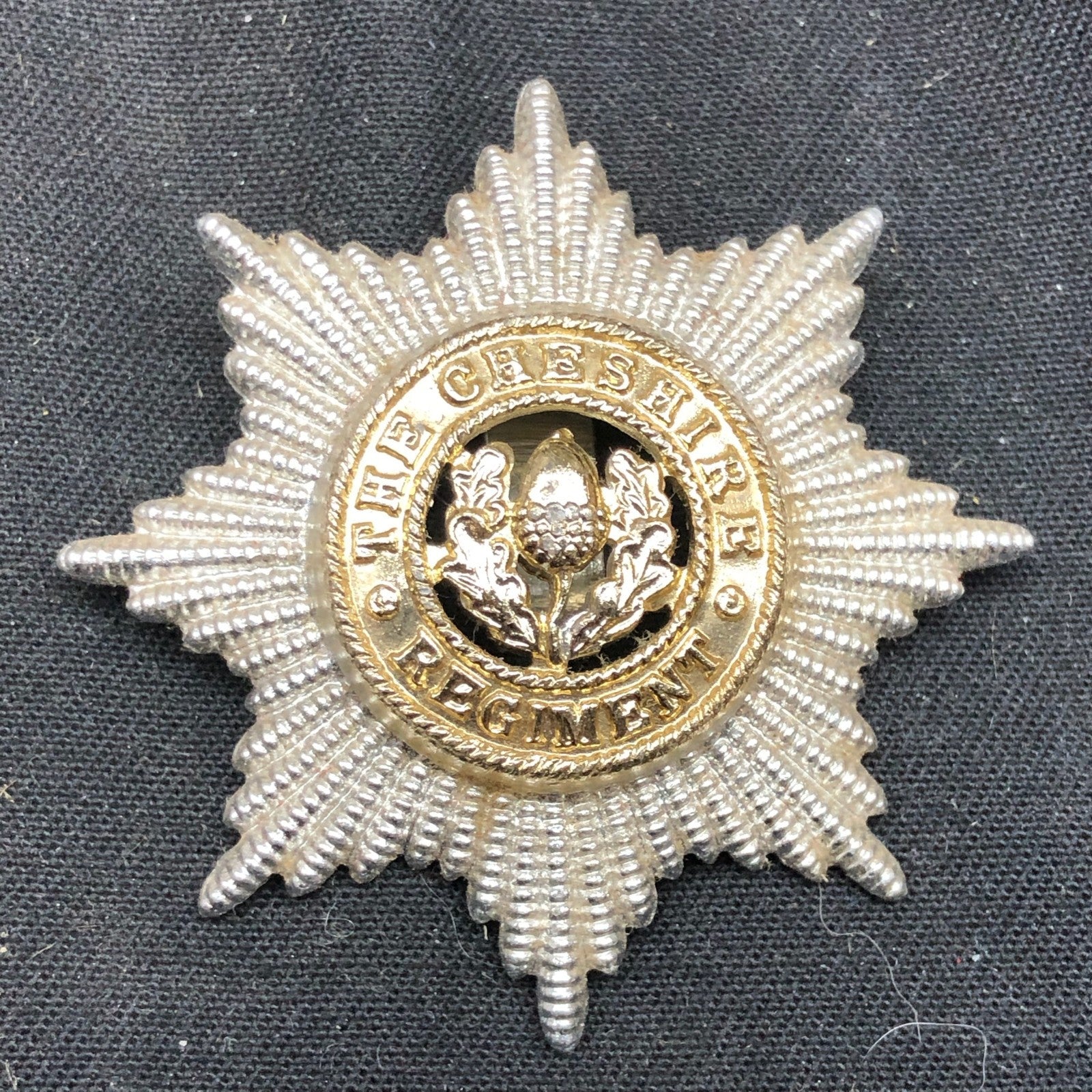 Genuine British Army Staybrite Cap Badge - Cheshire Regiment - The Militaria Shop