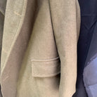 Genuine British Army Man's Mounted Regiment Khaki Greatcoat - 32" Chest - The Militaria Shop