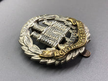 Load image into Gallery viewer, Original WW2 British Army Northamptonshire Regiment Cap Badge
