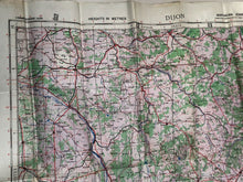 Load image into Gallery viewer, Original WW2 British Army / RAF Map - Dijon France
