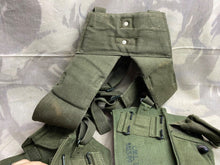 Load image into Gallery viewer, Original Group of British Army 58 Pattern Webbing items, Yolk &amp; Pouches
