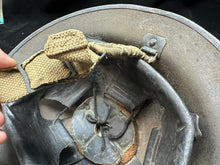 Load image into Gallery viewer, Original WW2 British Civil Defence Home Front Helmet &amp; Liner Set
