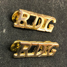 Original British Collar Badge Pair - Royal Dragoon Guards - The Militaria Shop