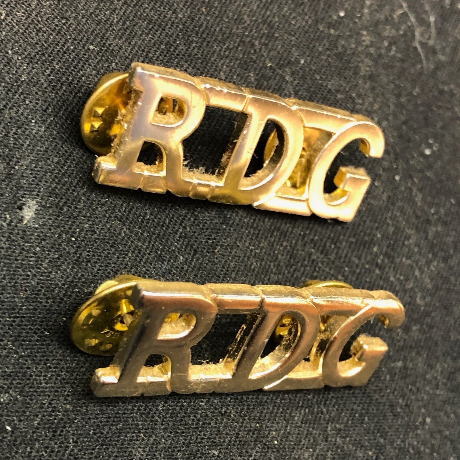 Original British Collar Badge Pair - Royal Dragoon Guards - The Militaria Shop