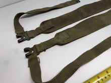 Load image into Gallery viewer, Original WW2 British Army 37 Pattern Canvass L Straps Set
