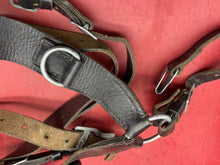 Load image into Gallery viewer, Original Post WW2 German Army Y-Straps in Leather with Metal Fittings
