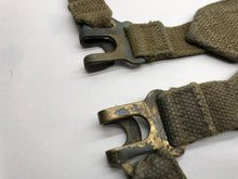 Load image into Gallery viewer, Original WW2 British Army 37 Pattern Canvass L Straps Set
