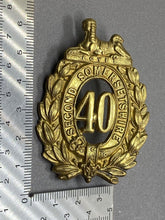 Lade das Bild in den Galerie-Viewer, Original British Army - 40th Second Somersetshire Regiment of Foot Cap Badge
