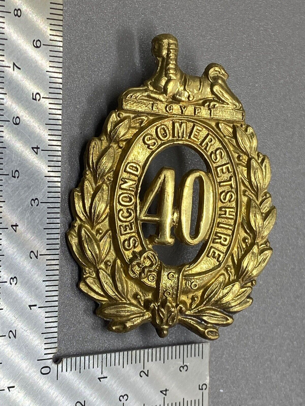 Original British Army - 40th Second Somersetshire Regiment of Foot Cap Badge