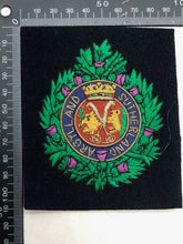 Load image into Gallery viewer, British Army Bullion Embroidered Blazer Badge - Argyll &amp; Sutherland Highlanders
