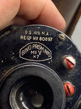 Load image into Gallery viewer, Original British Army Pair of 1942 Prismatic Binoculars in Case - WD Marked
