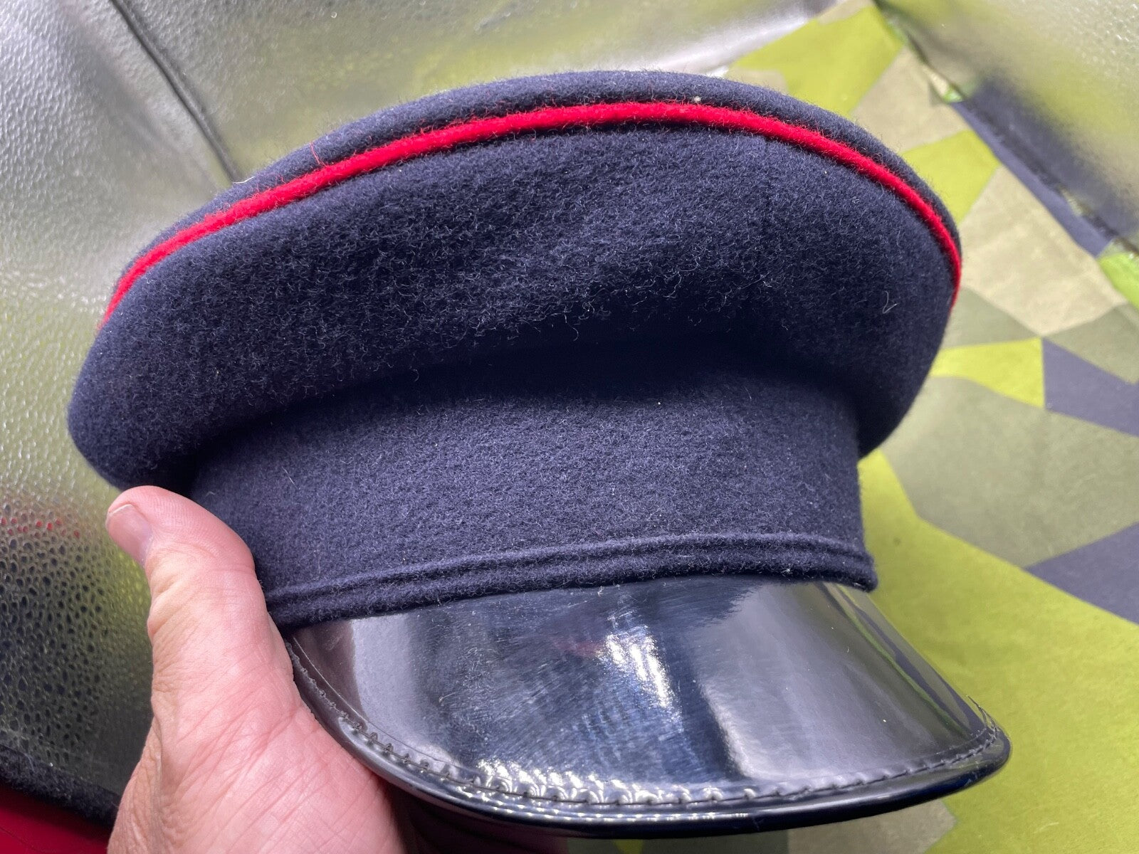 Original British Army Royal Engineers Peaked Cap - Size 55cm - The Militaria Shop