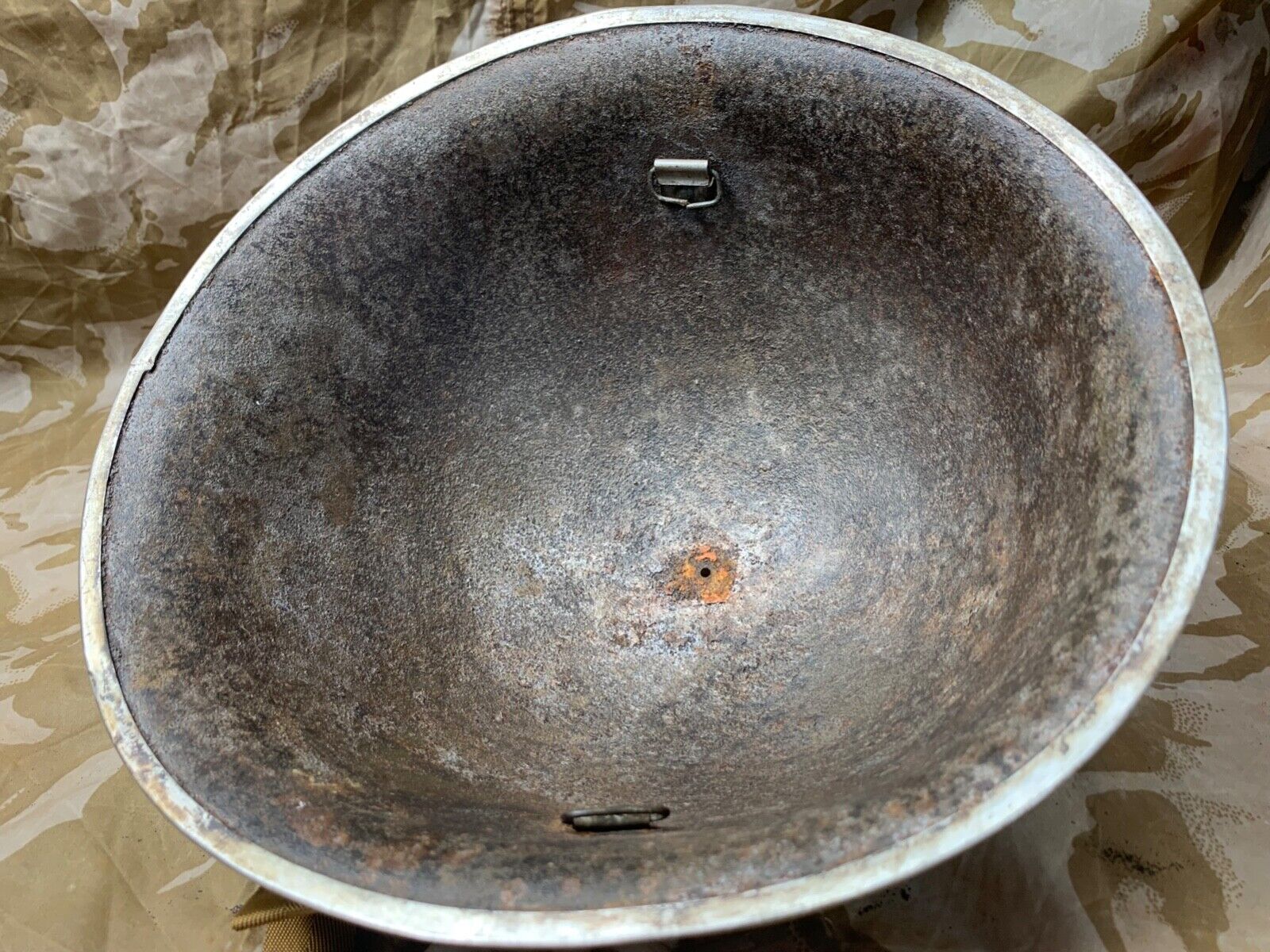 WW2 Mk3 High Rivet Turtle - British / Canadian Army Helmet - Nice Original - The Militaria Shop