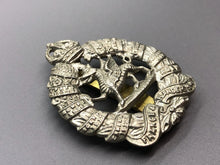 Load image into Gallery viewer, Original WW2 British Army 1st Bn. Monmouthshire Regiment Cap Badge
