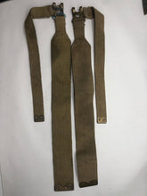 Load image into Gallery viewer, Original WW2 37 Patternn Webbing British Army L Strap Set - WW2 Dated
