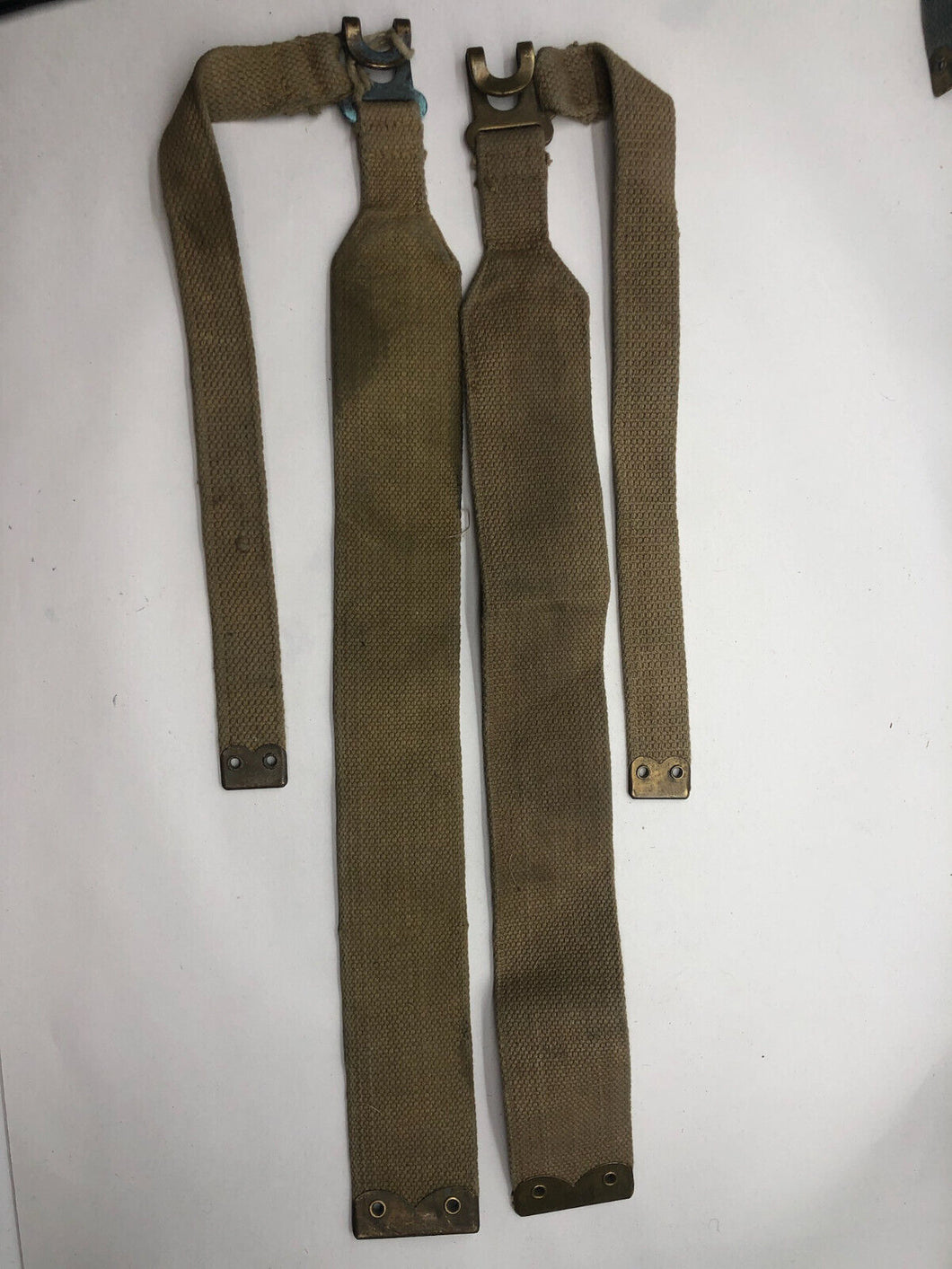 Original WW2 37 Patternn Webbing British Army L Strap Set - WW2 Dated