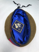 Load image into Gallery viewer, Genuine British Army Guards Regiment Khaki Regimental Beret Hat - Size 59cm
