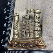 Load image into Gallery viewer, Original WW1 British Army Cap Badge - 6th (Inniskilling) Dragoons
