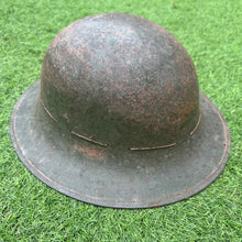 Load image into Gallery viewer, Original WW2 British Home Front Civillian Zuckerman Helmet &amp; Liner - 1941 Dated
