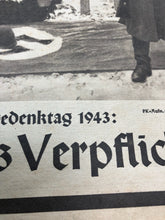 Load image into Gallery viewer, Original WW2 German Political Newspaper Missing Cover - 1943
