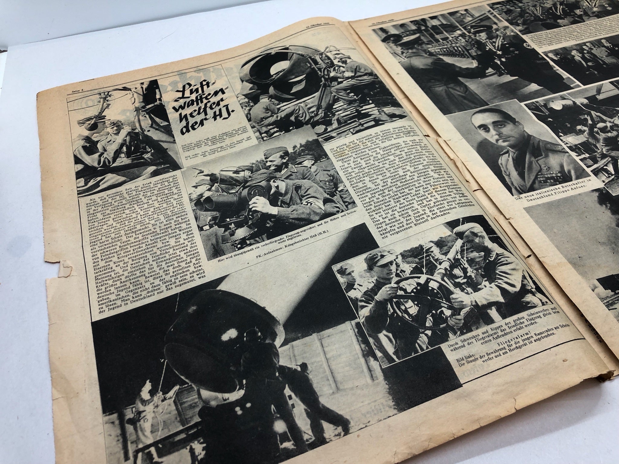 Original WW2 German Political Newspaper - 12th October 1943 - The Militaria Shop