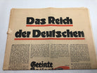 Original WW2 German Political Newspaper Das Reich - 10th April 1938 - The Militaria Shop