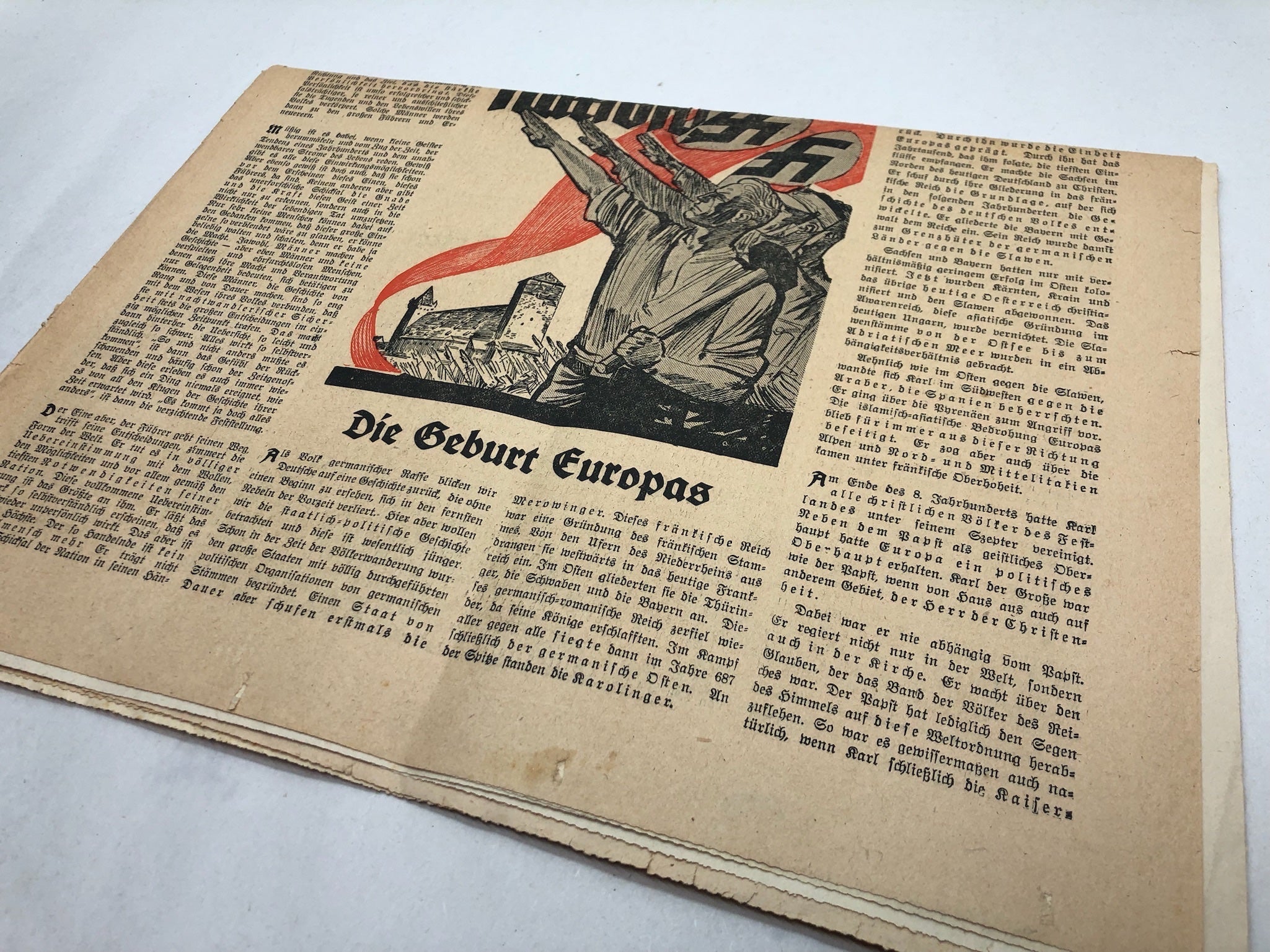 Original WW2 German Political Newspaper Das Reich - 10th April 1938 - The Militaria Shop