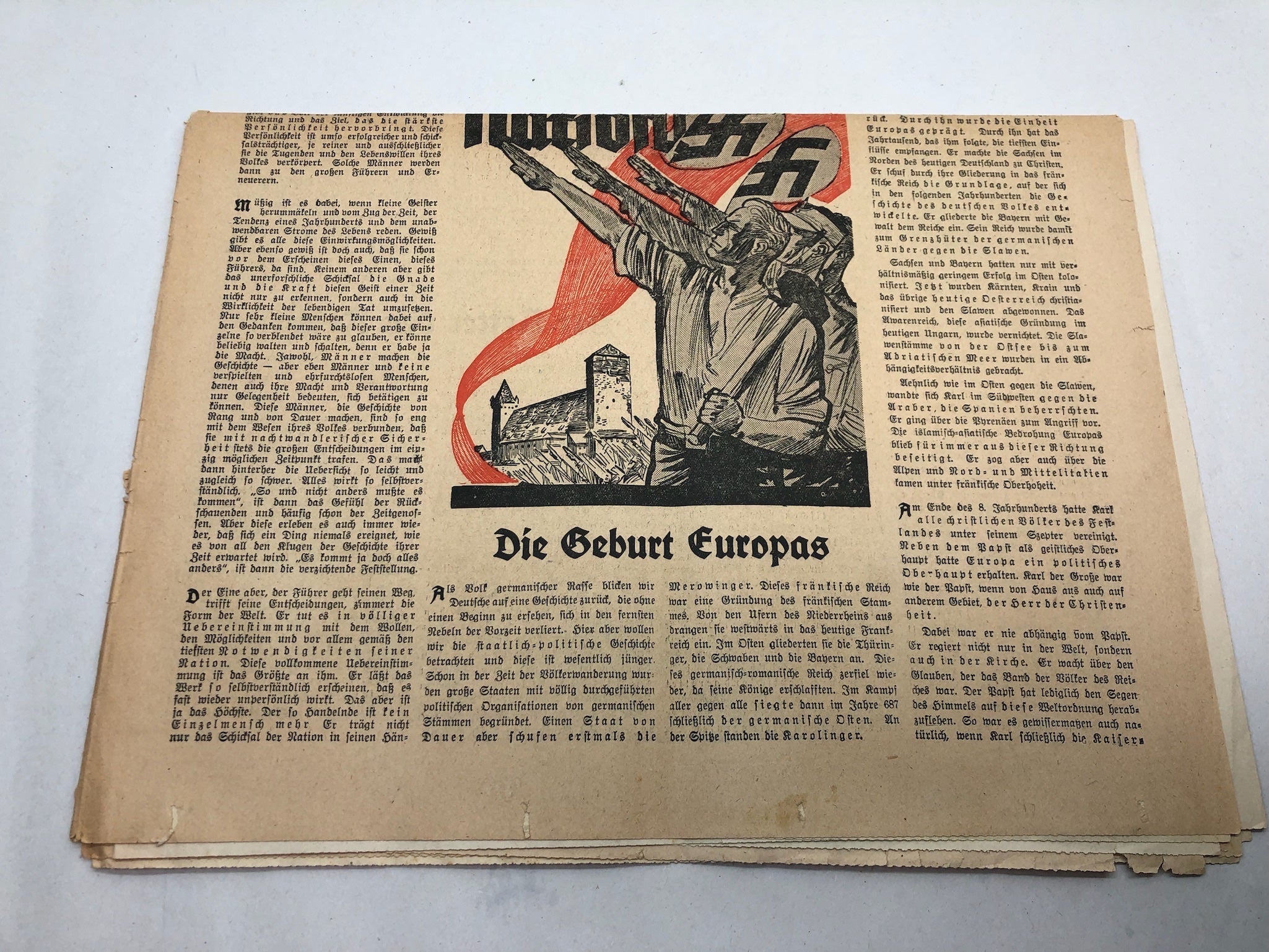 Original WW2 German Political Newspaper Das Reich - 10th April 1938 - The Militaria Shop