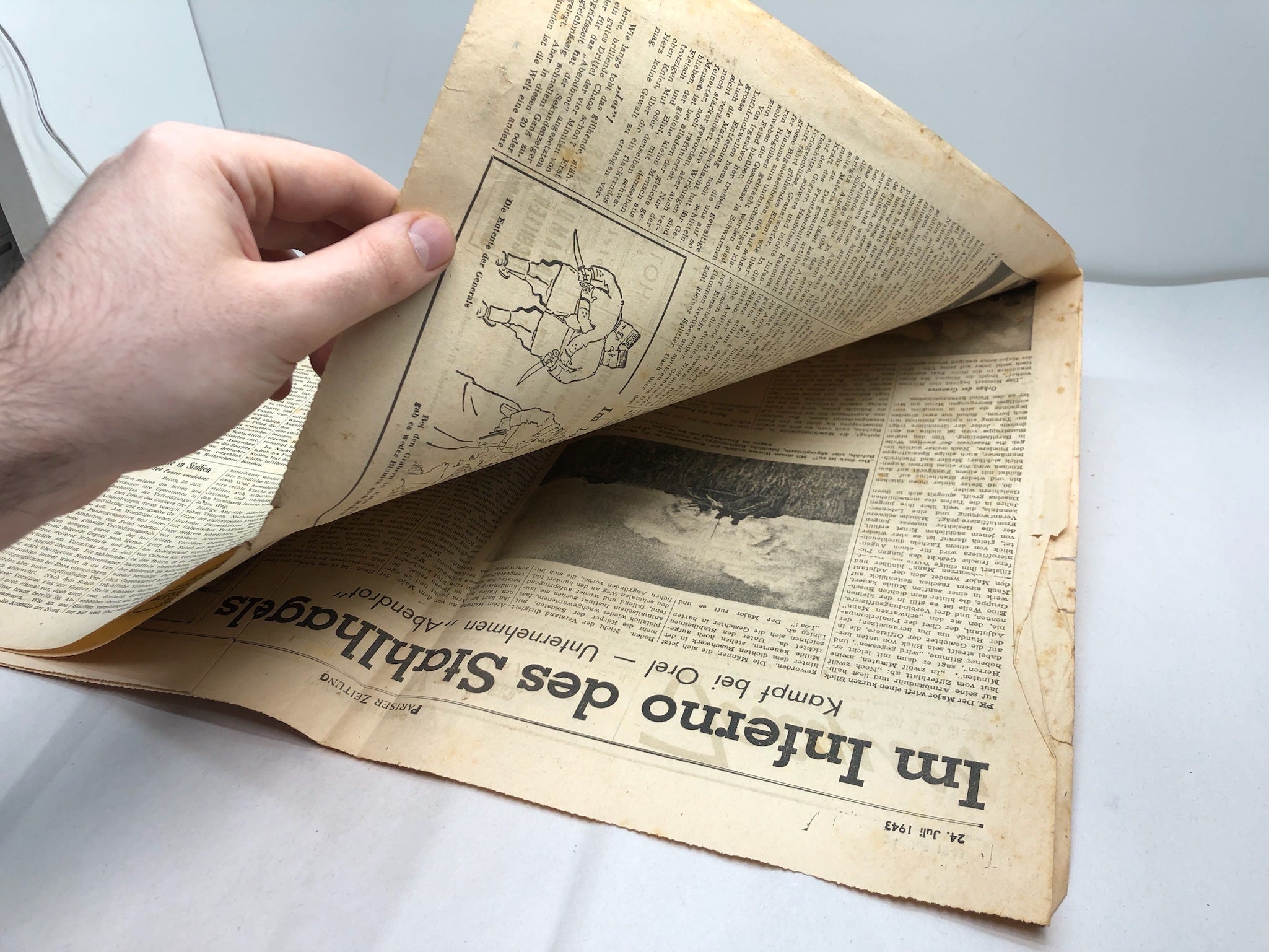 Original WW2 German Political Newspaper - 24th July 1943 - The Militaria Shop
