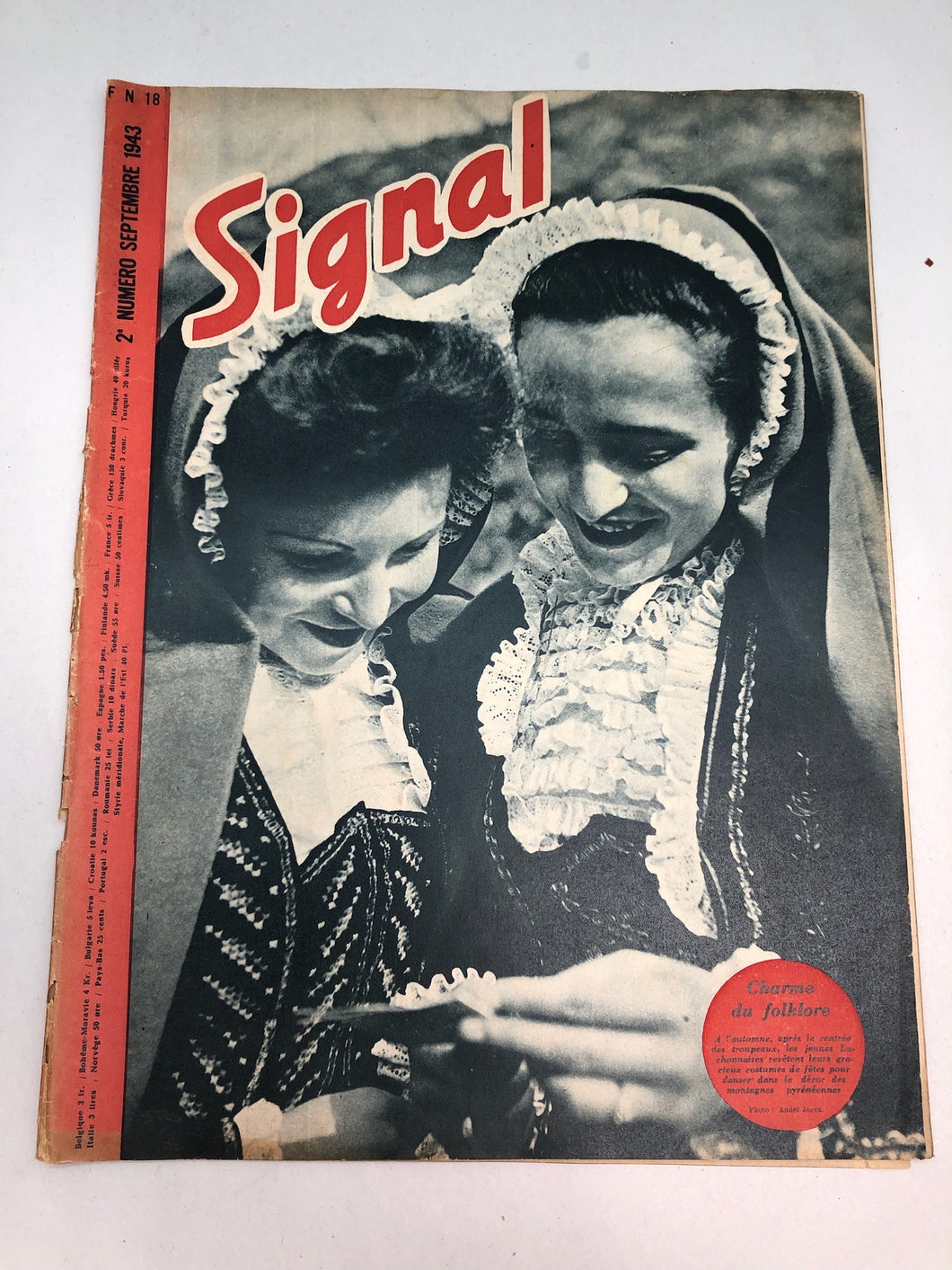 Original French Language WW2 Propaganda Signal Magazine - No.18 1943