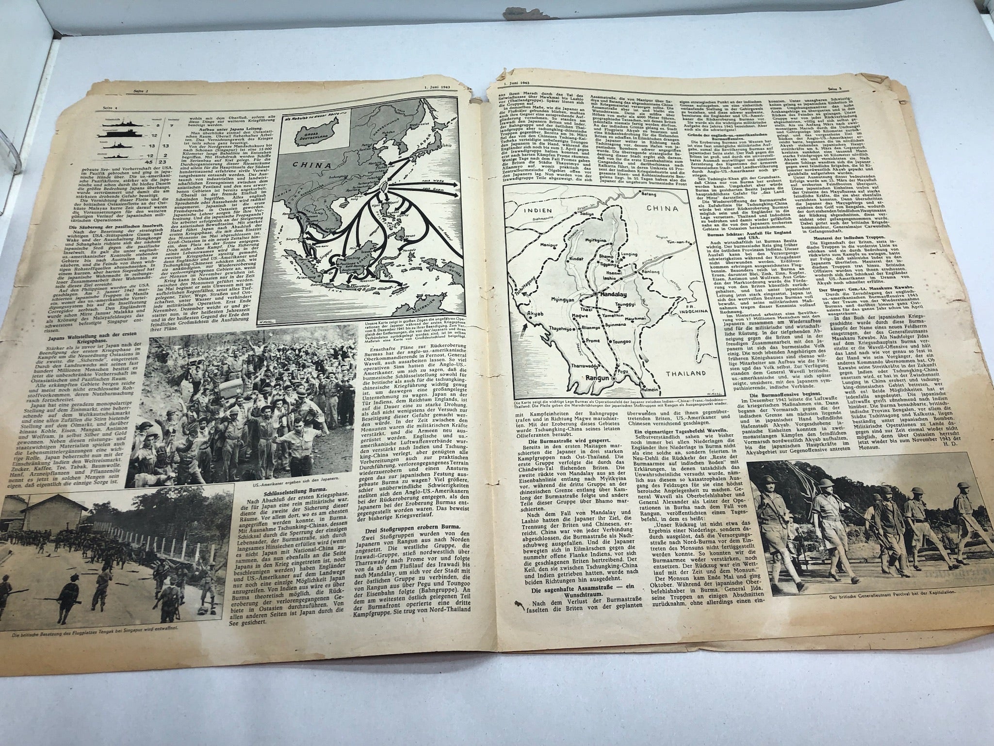 Original WW2 German Political Newspaper - 1st June 1943 - The Militaria Shop