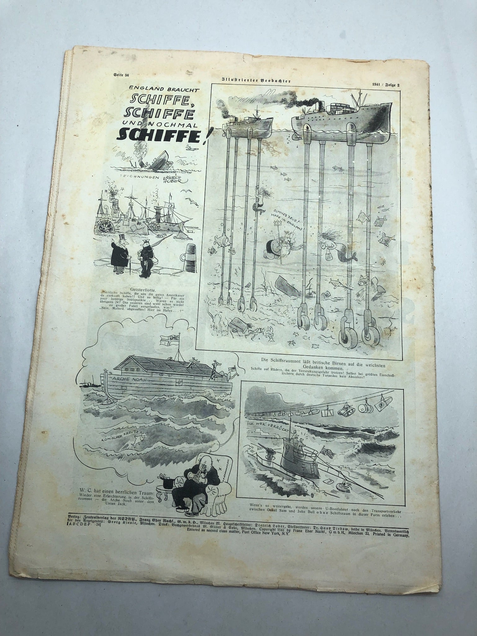 JB Juustrierter Beobachter NSDAP Magazine Original WW2 German - 9 January 1941 - The Militaria Shop